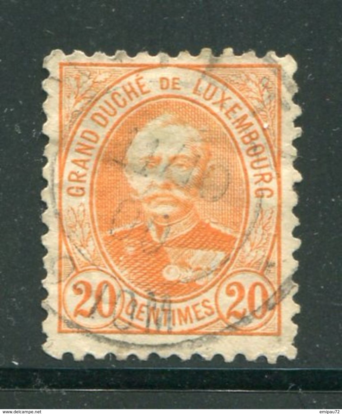 LUXEMBOURG- Y&T N°61- Oblitéré - 1891 Adolphe Front Side