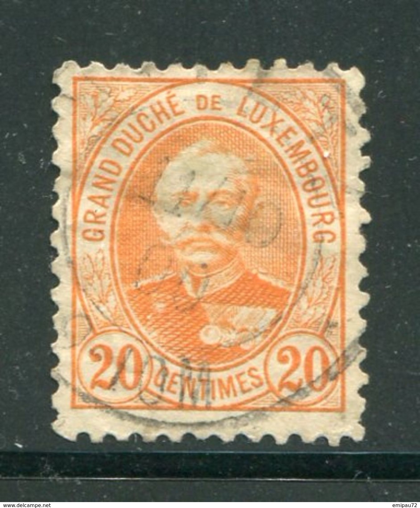 LUXEMBOURG- Y&T N°61- Oblitéré - 1891 Adolphe De Face