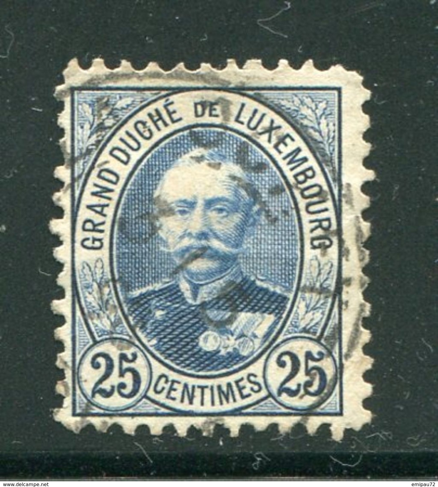 LUXEMBOURG- Y&T N°62- Oblitéré - 1891 Adolphe De Face