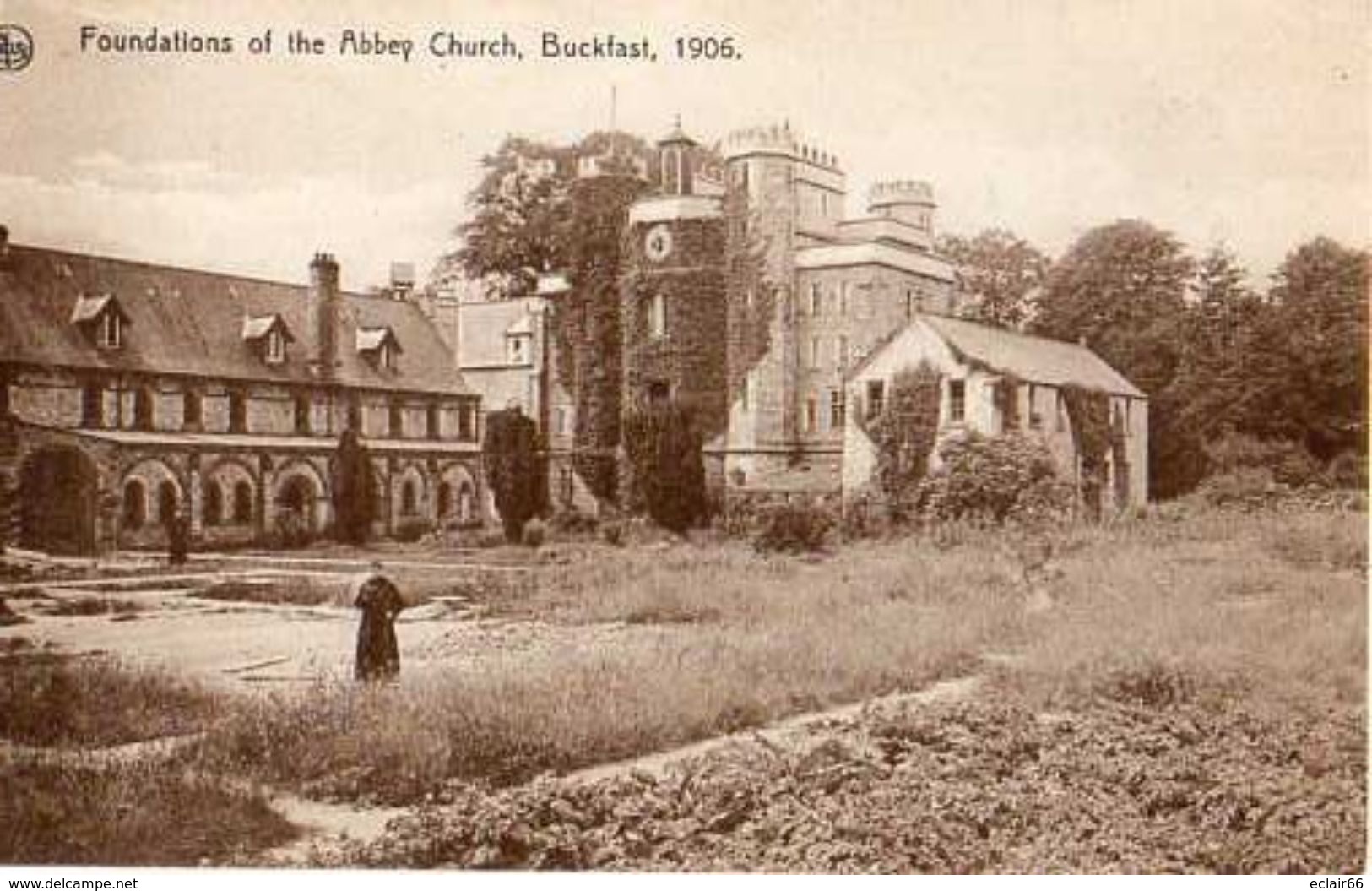 Buckfast Abbey FOUNDATIONS CHURCH 1906 Animation DEVON: Edit ERN.THILL,BRUSSELS  Nels  N°3 - Other & Unclassified