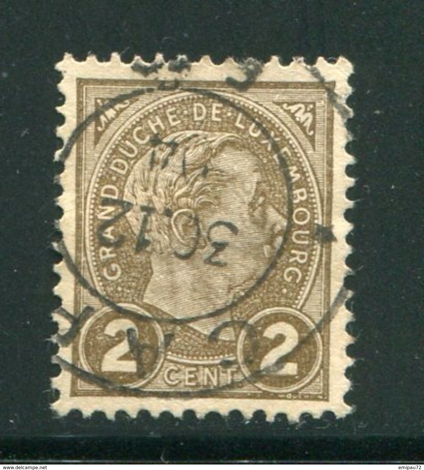 LUXEMBOURG- Y&T N°70- Oblitéré - 1895 Adolphe Right-hand Side