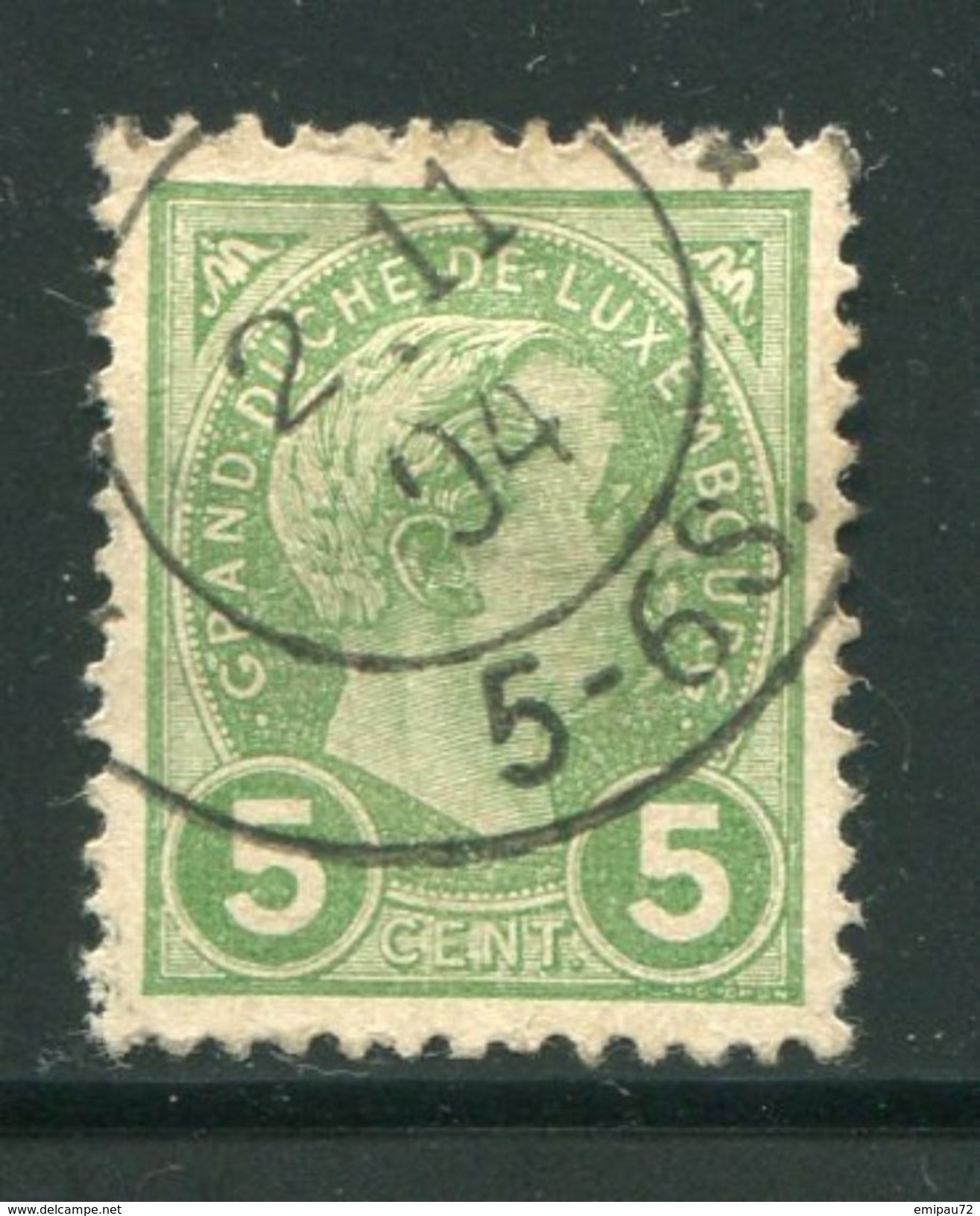 LUXEMBOURG- Y&T N°72- Oblitéré - 1895 Adolphe Profil