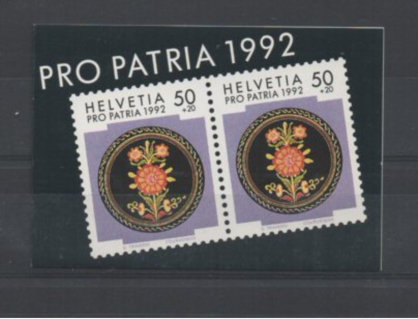 1992 Pro Patria, Gestempelt, Ersttag - Markenheftchen