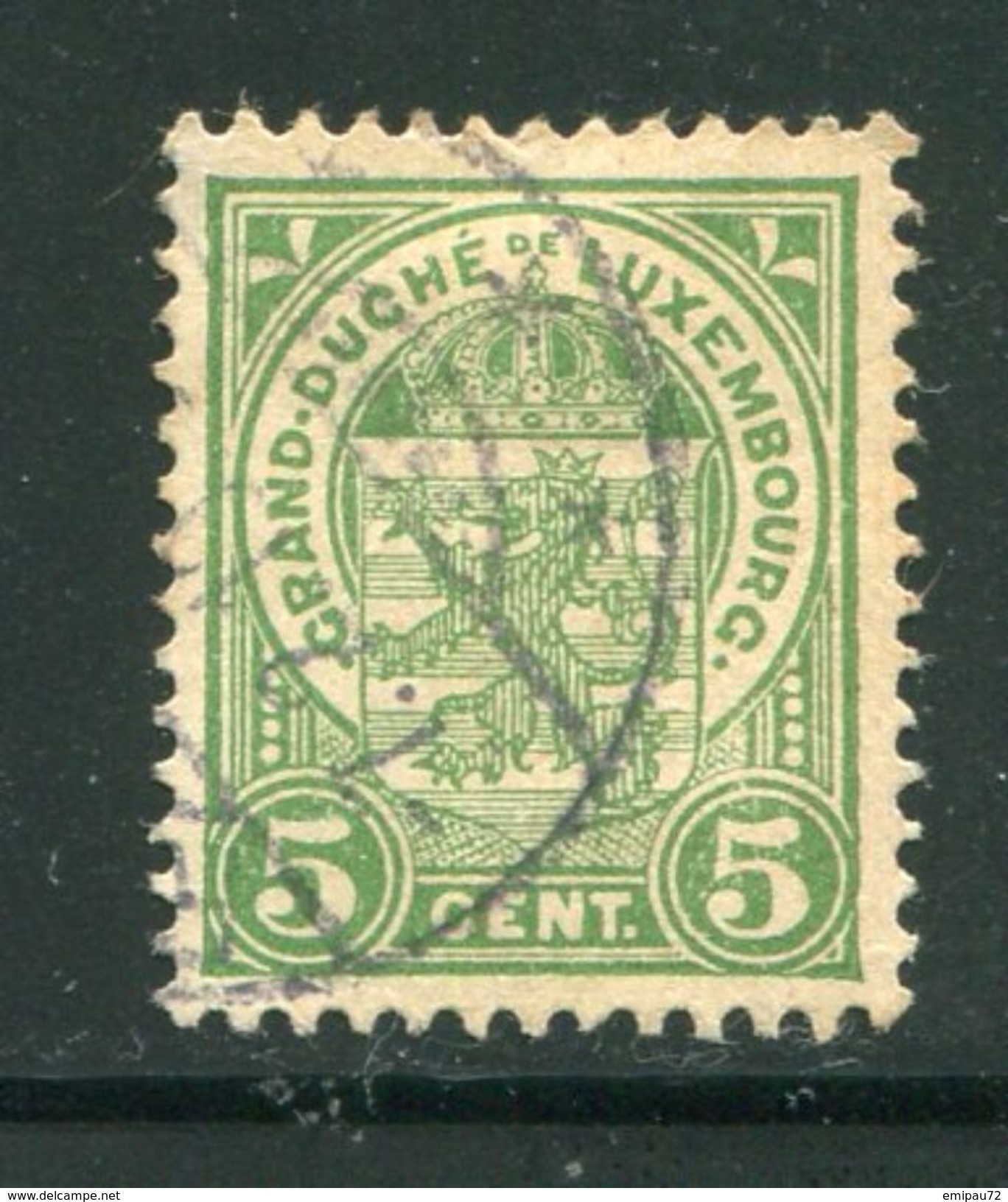 LUXEMBOURG- Y&T N°92- Oblitéré - 1907-24 Ecusson