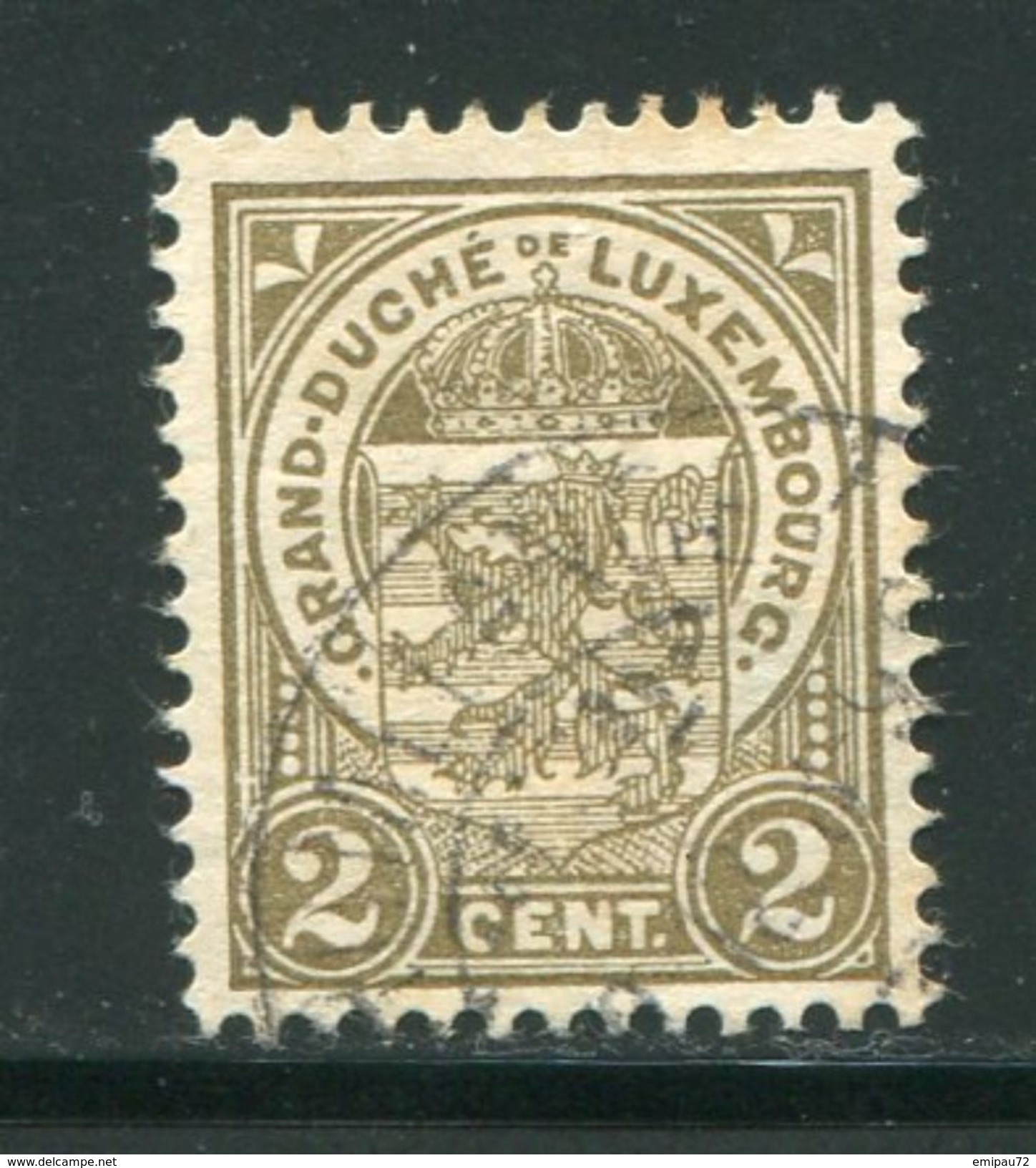 LUXEMBOURG- Y&T N°90- Oblitéré - 1907-24 Scudetto