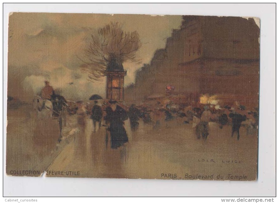 Illustrateur LOIR Luigi - PARIS Boulevard Du Temple - Collection Lefèvre-Utile - Loir