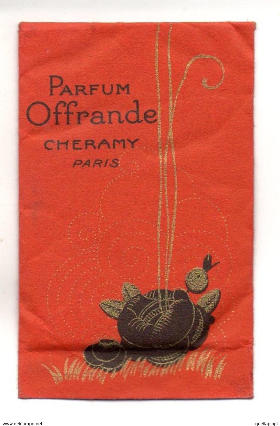 07166 "PARFUM OFFRANDE - CHERAMY - PARIS - BUSTINA CONTENENTE CIPRIA" PUBBL. ORIG. - Advertising