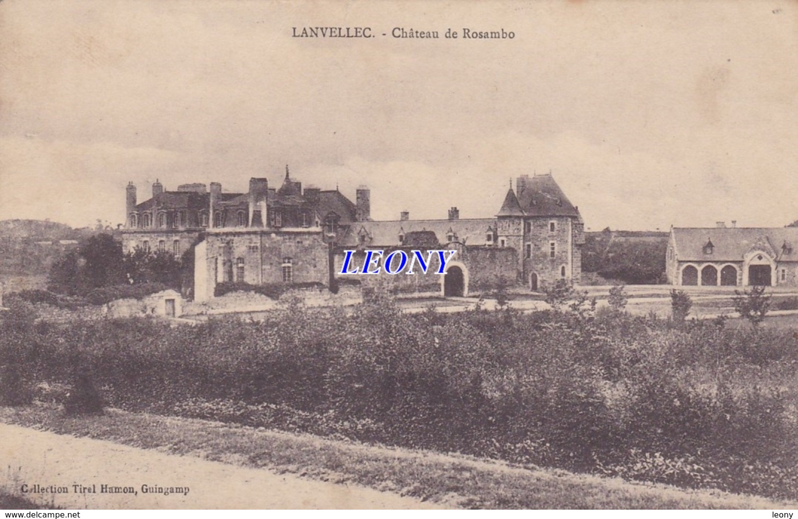 CPA De   LANVELLEC (22) - CHATEAU De ROSAMBO - Collection TIREL HAMON   1916 - Lanvellec