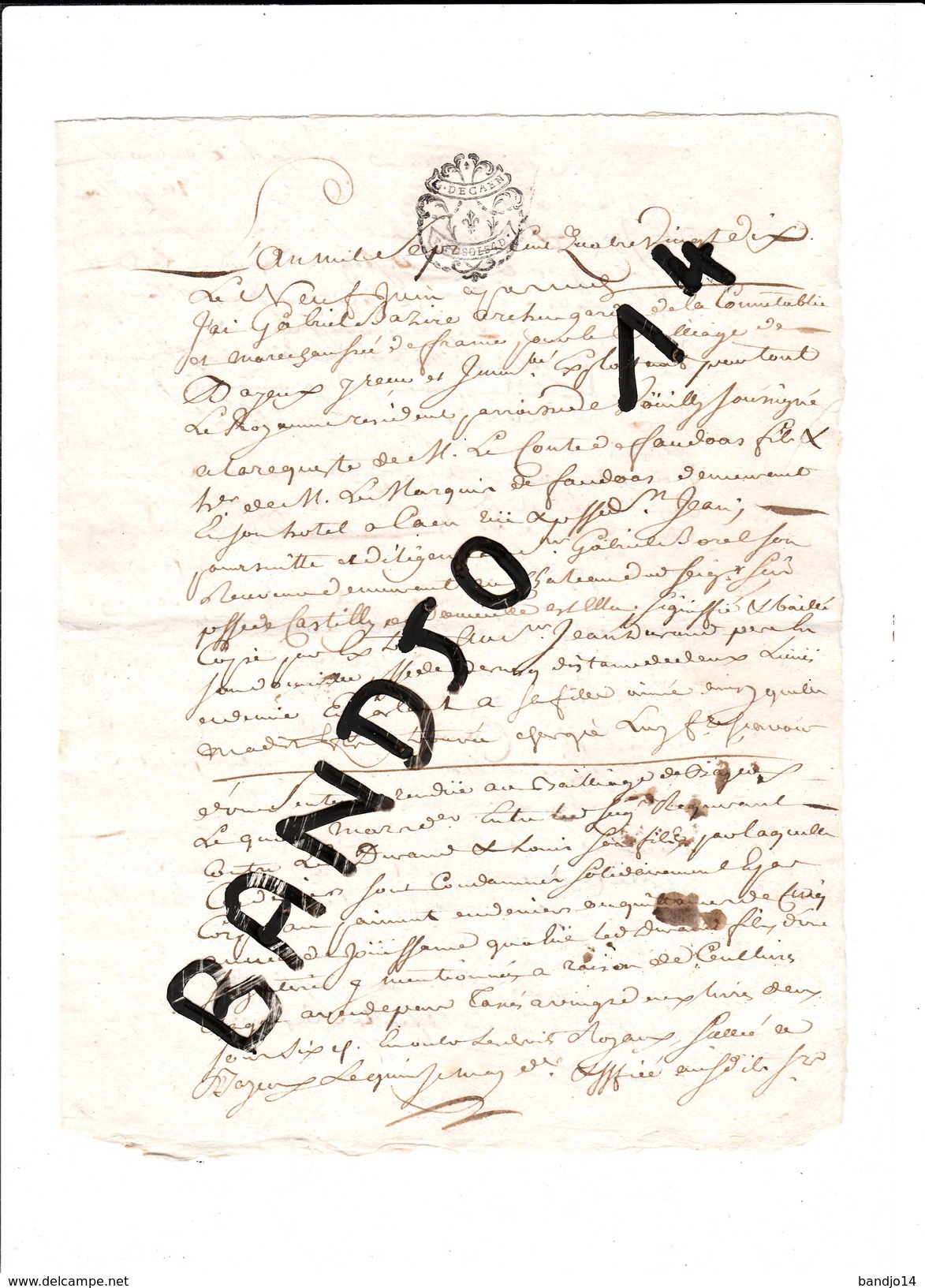 Calvados - 1790-91 - Lot De Documents Relatifs Au Bail Consenti Par Le Comte De Faudoas à La Famille Durand De Bernesq - Historische Documenten