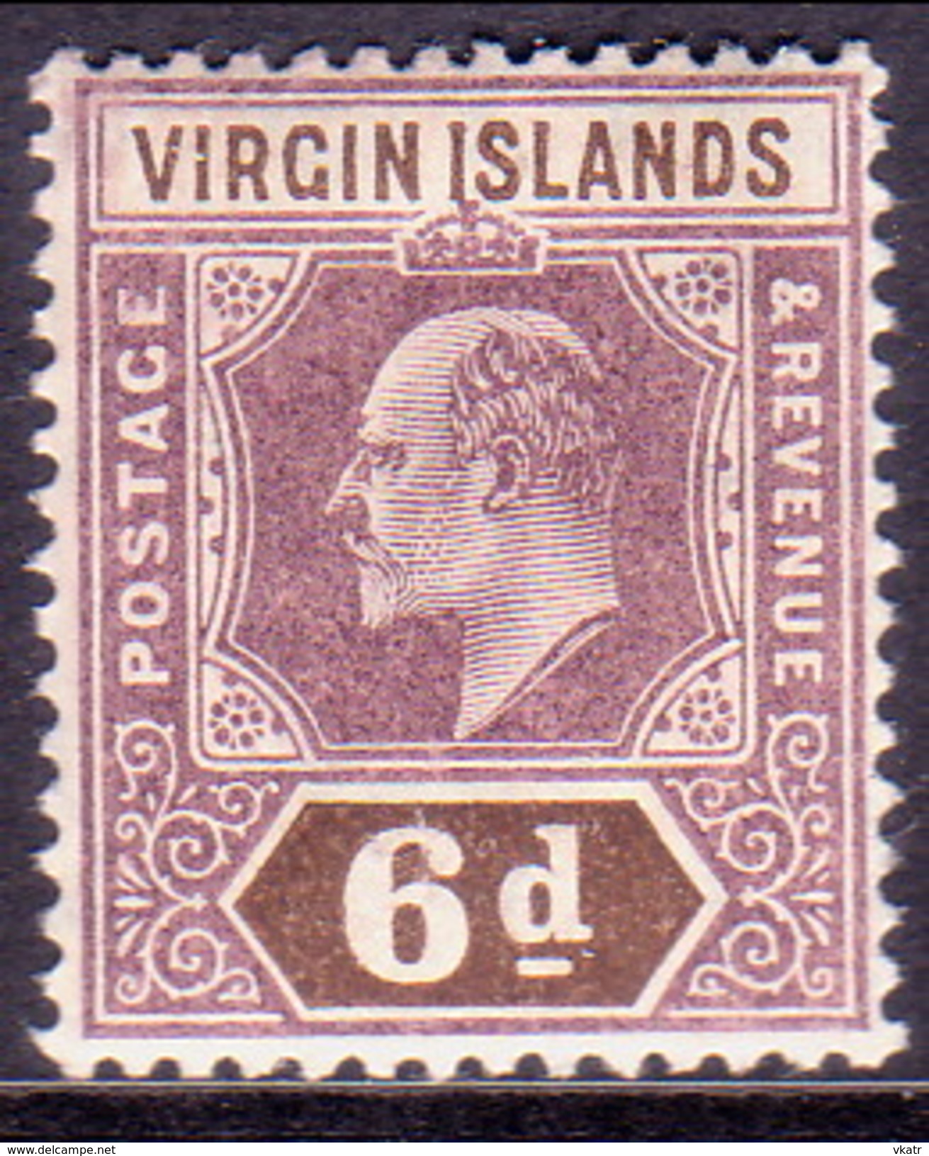 British Virgin Islands 1904 SG #59 6d MNH - British Virgin Islands