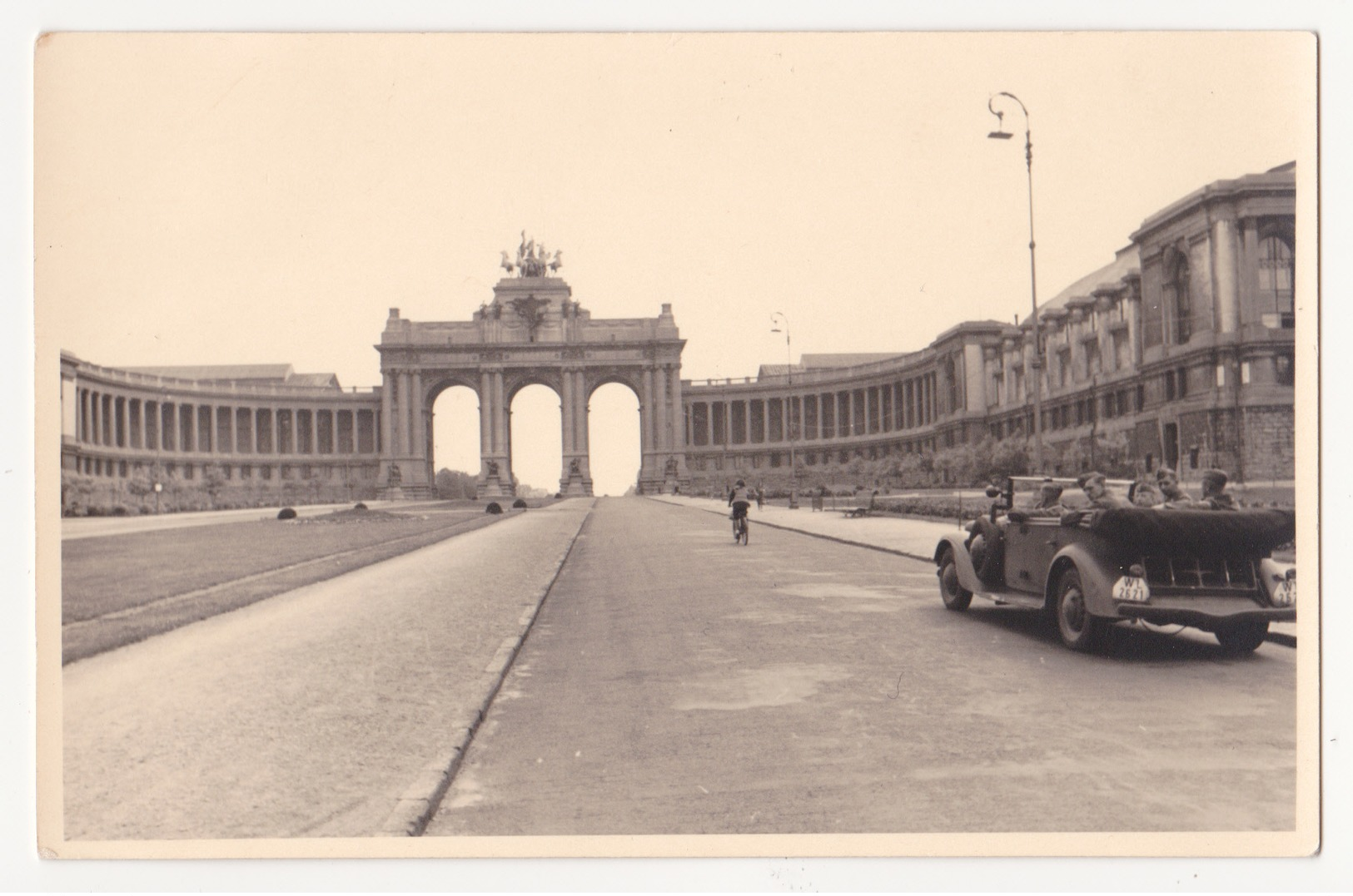 Bruxelles: Jubelpark. Fotokaart,1940/41.Zweiter Weltkrieg. - Musées