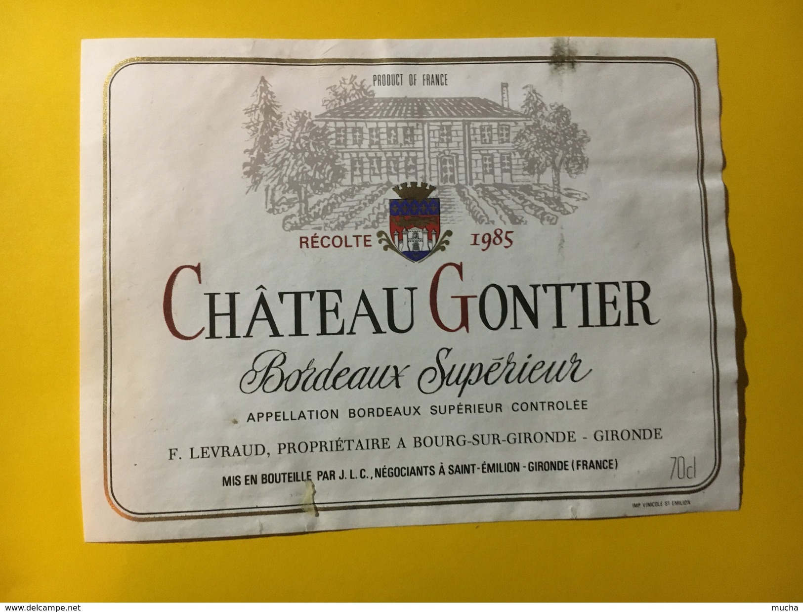 6463 - Château Gontier 1985 - Bordeaux