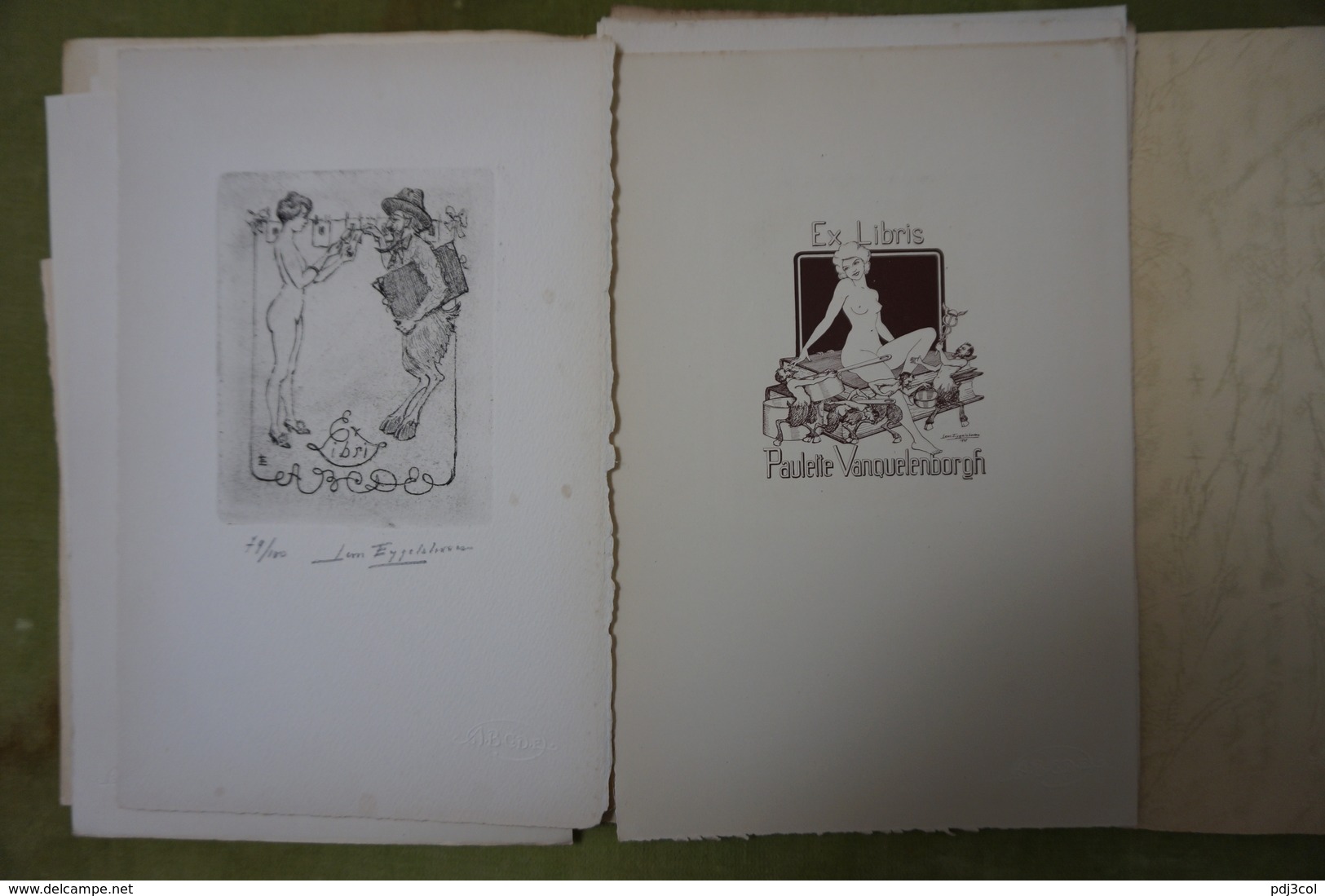 Association Belge des Collectionneurs et Dessinateurs d'Ex-libris - exercice 1949 - 10 reproductions clichées ou gravées