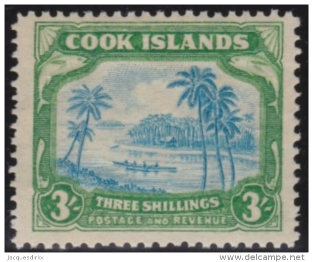 Cook Islands        .    SG     .    129       .      *    .     Ongebruikt   .    /    .      Mint-hinged - Cookeilanden