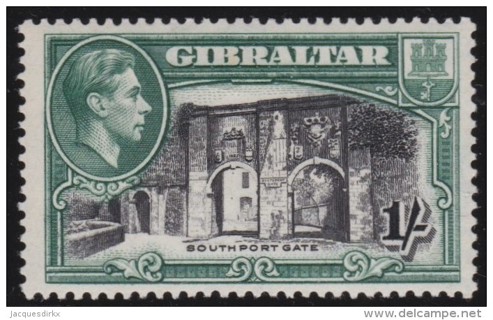 Gibraltar        .    SG     .     127a    Perf.  13         .      *    .     Ongebruikt   .    /    .      Mint-hinged - Gibraltar