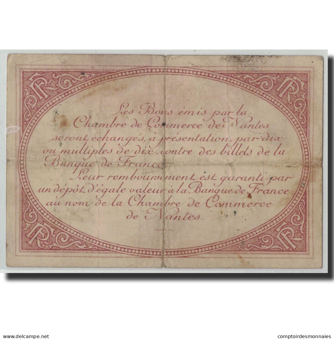 France, Nantes, 1 Franc, Undated, TB, Pirot:88-5 - Chambre De Commerce