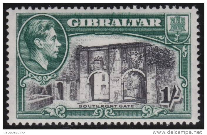 Gibraltar       .    SG     .     127  P. 14         .       *      .   Ongebruikt    .    /  .    Mint-hinged - Gibraltar