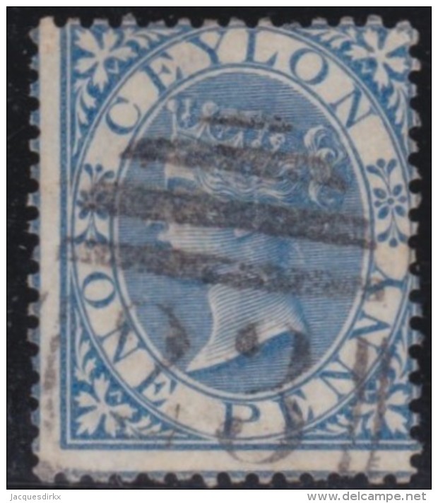 Ceylon        .    SG     .    61      .       O      .   Gebruikt    .    /  .   Cancelled - Ceylon (...-1947)