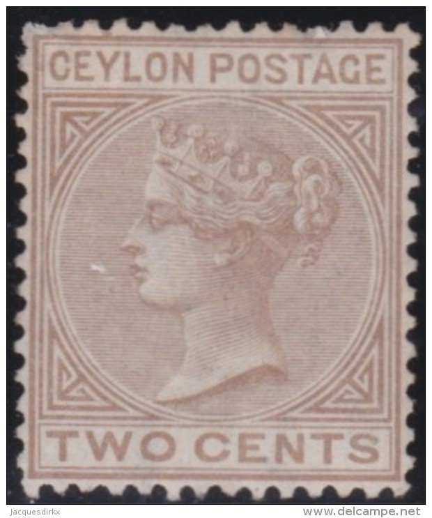 Ceylon       .    SG     .      121      .       (*)         .      Geen Gom    .    /  .    No Gum - Ceylon (...-1947)