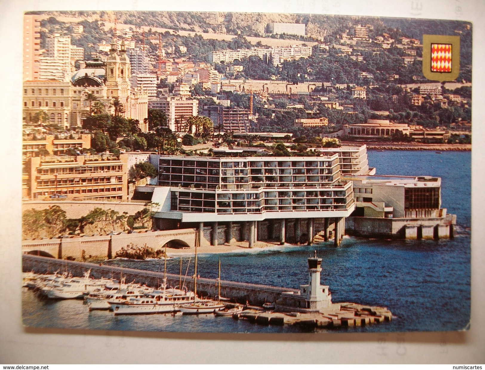 Carte Postale Principauté De Monaco - Hotel Loews Et Le Palais Des Congrés ( Couleur Oblitérée -Tampon Jardin Exotique ) - Hôtels