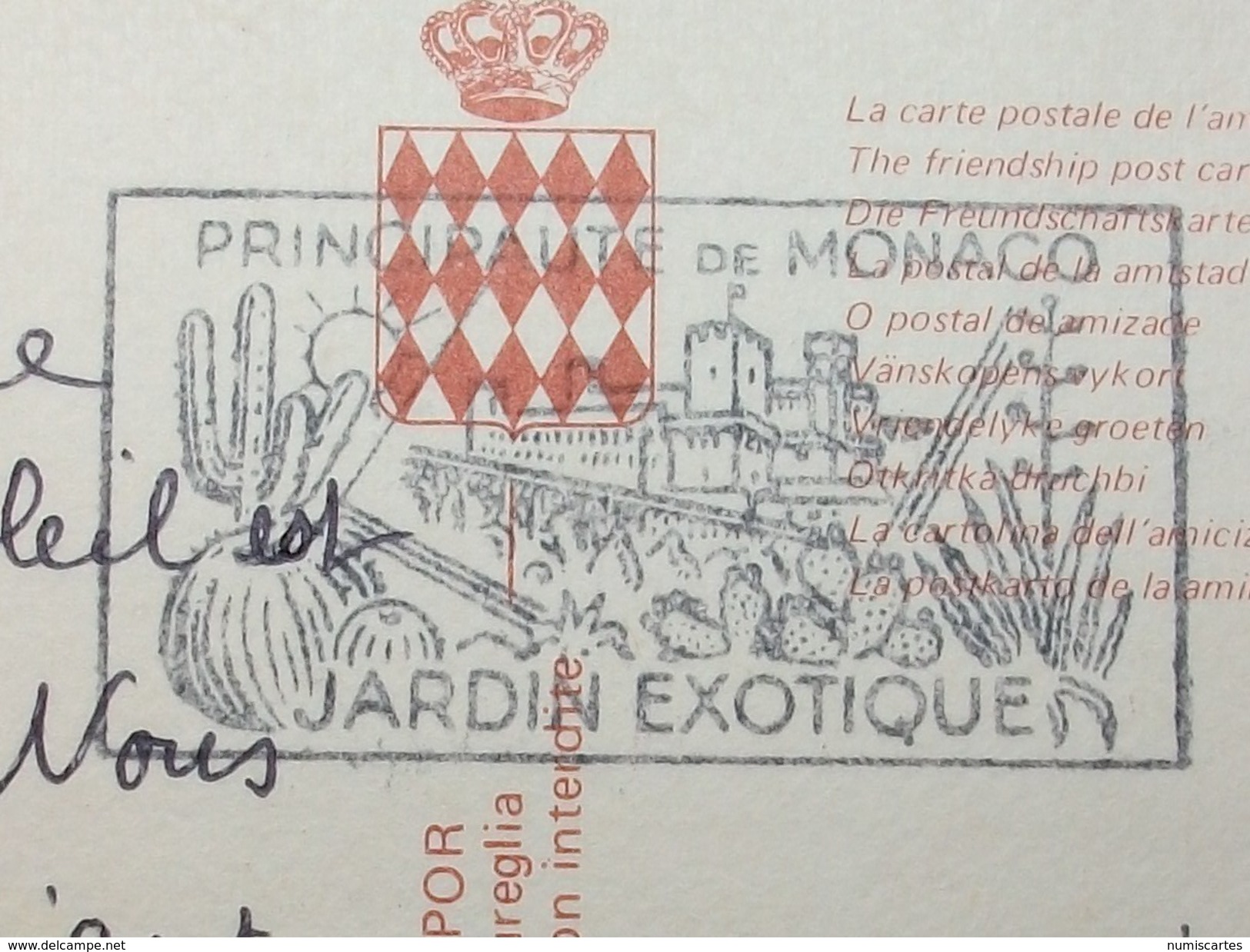 Carte Postale Principauté De Monaco - Hotel Loews Et Le Palais Des Congrés ( Couleur Oblitérée -Tampon Jardin Exotique ) - Alberghi