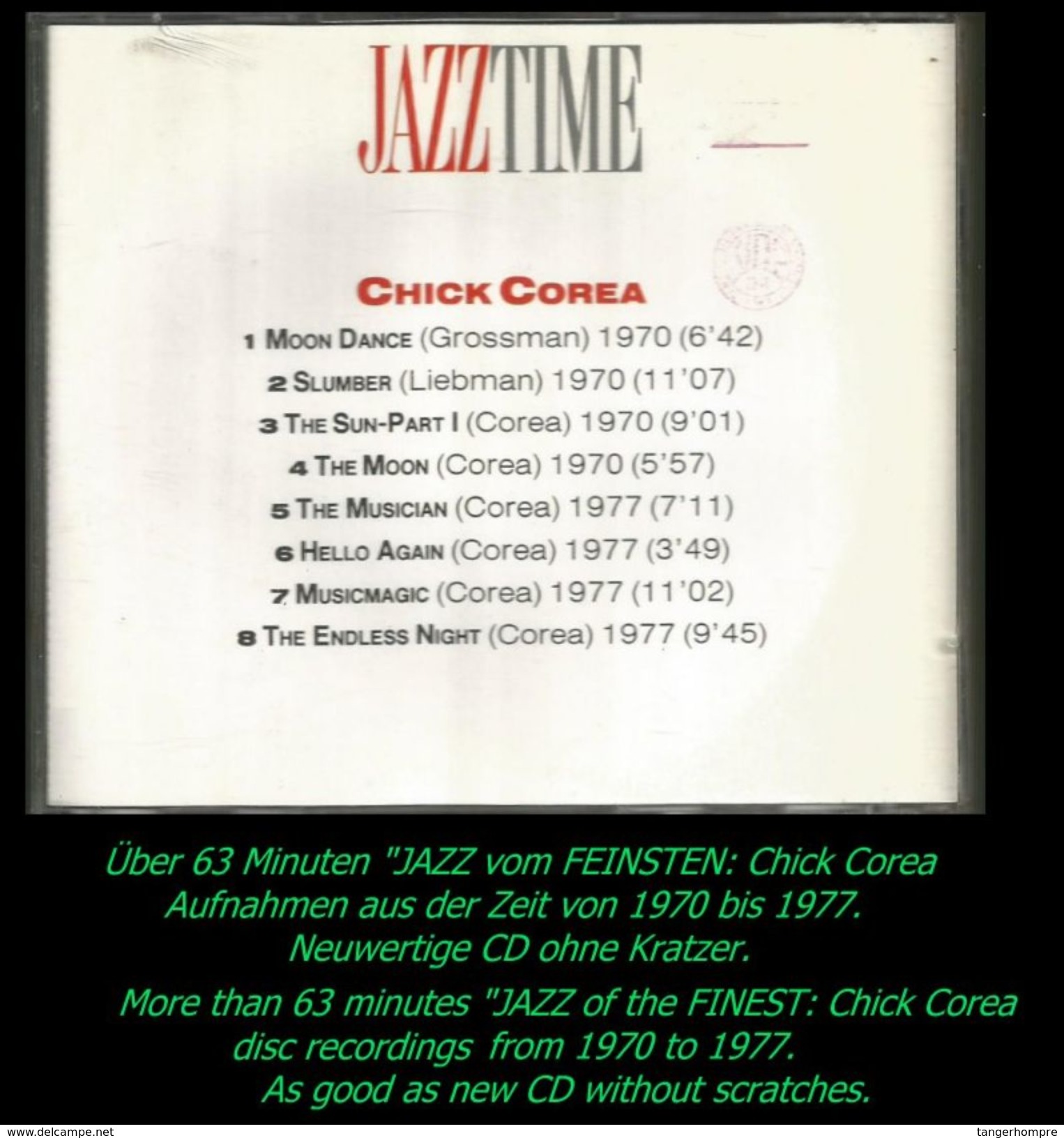 über 60 Minuten Jazz Von Chick Corea Von 1970 - 77 - Jazz Of Finest From 1970 - 77 - Jazz