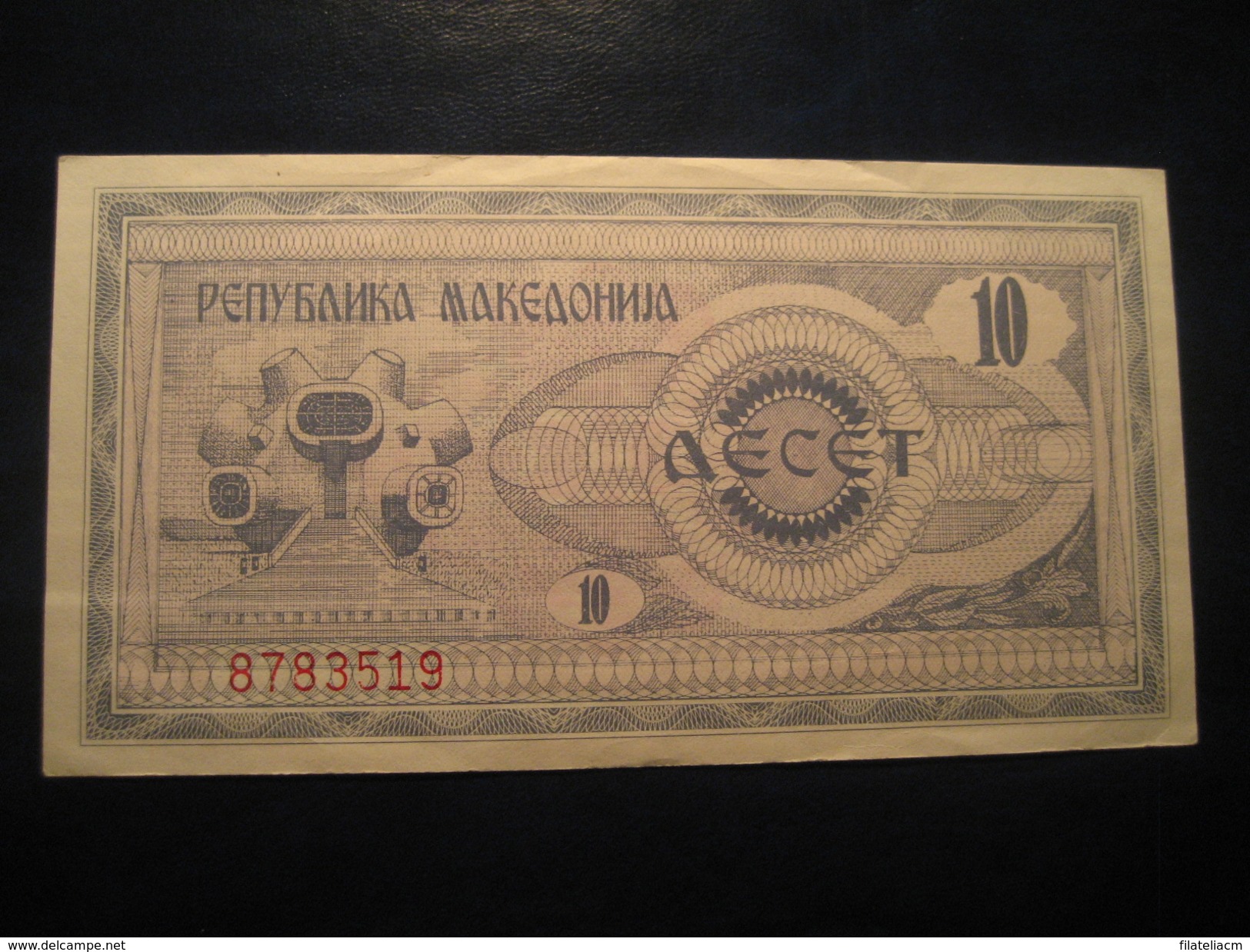 10 1992 MACEDONIA Macedoine Good Condition Banknote Billet Billete - Macédoine Du Nord