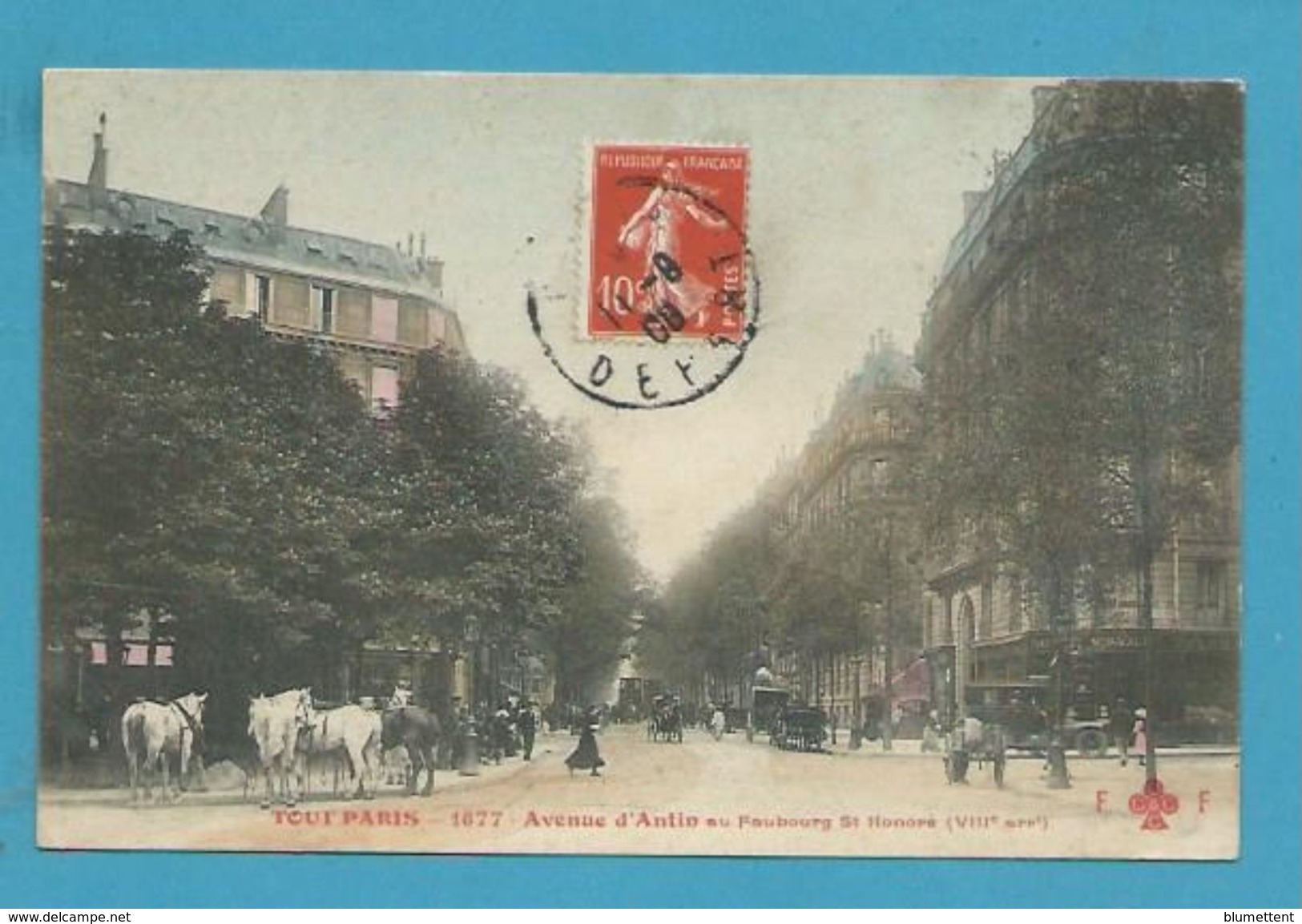 CPA TOUT PARIS 1677 - Avenue D'Antin (VIIIème Arrt.) Ed. FLEURY - Arrondissement: 08