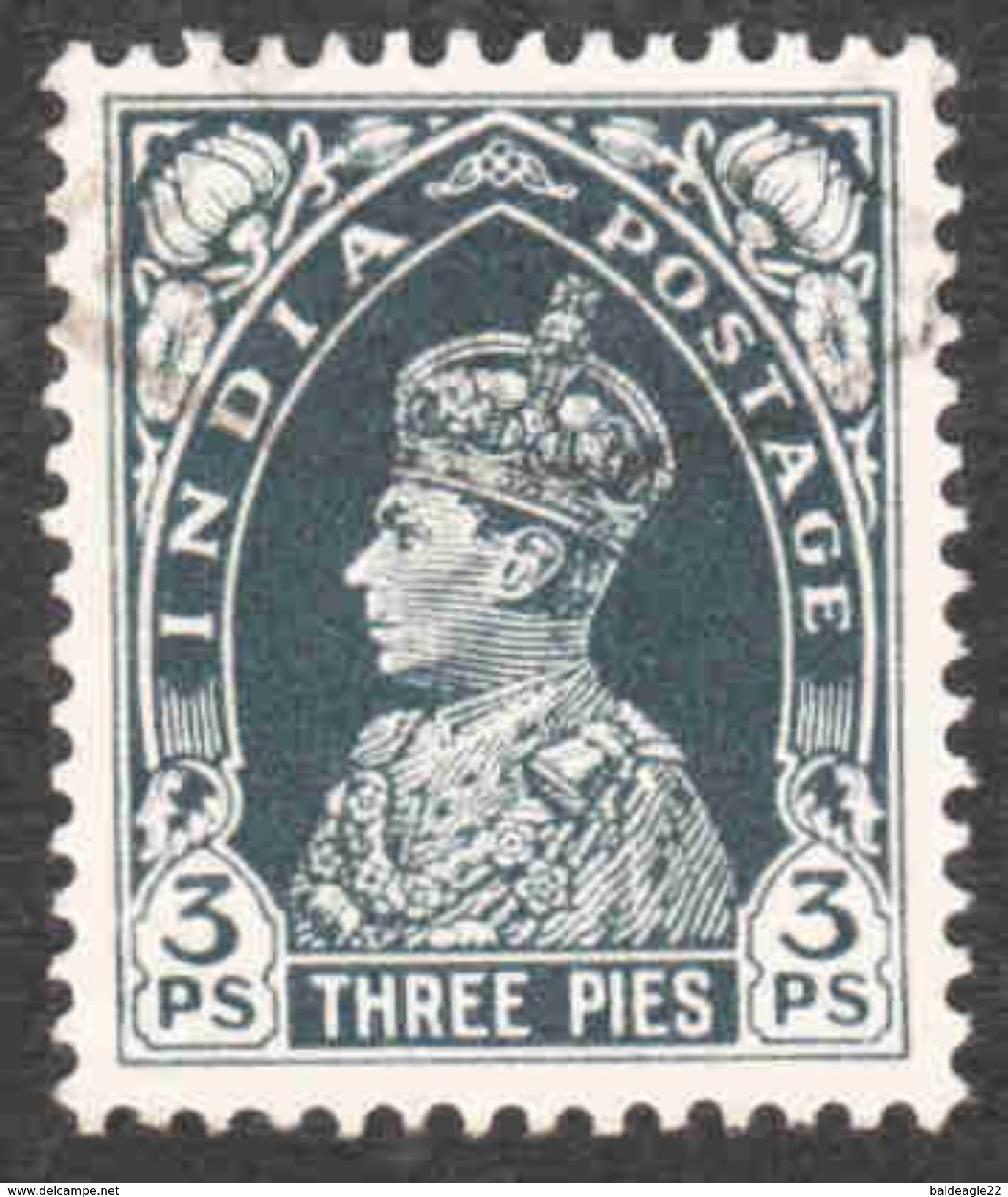 India - Scott #150 Used (1) - 1936-47 King George VI