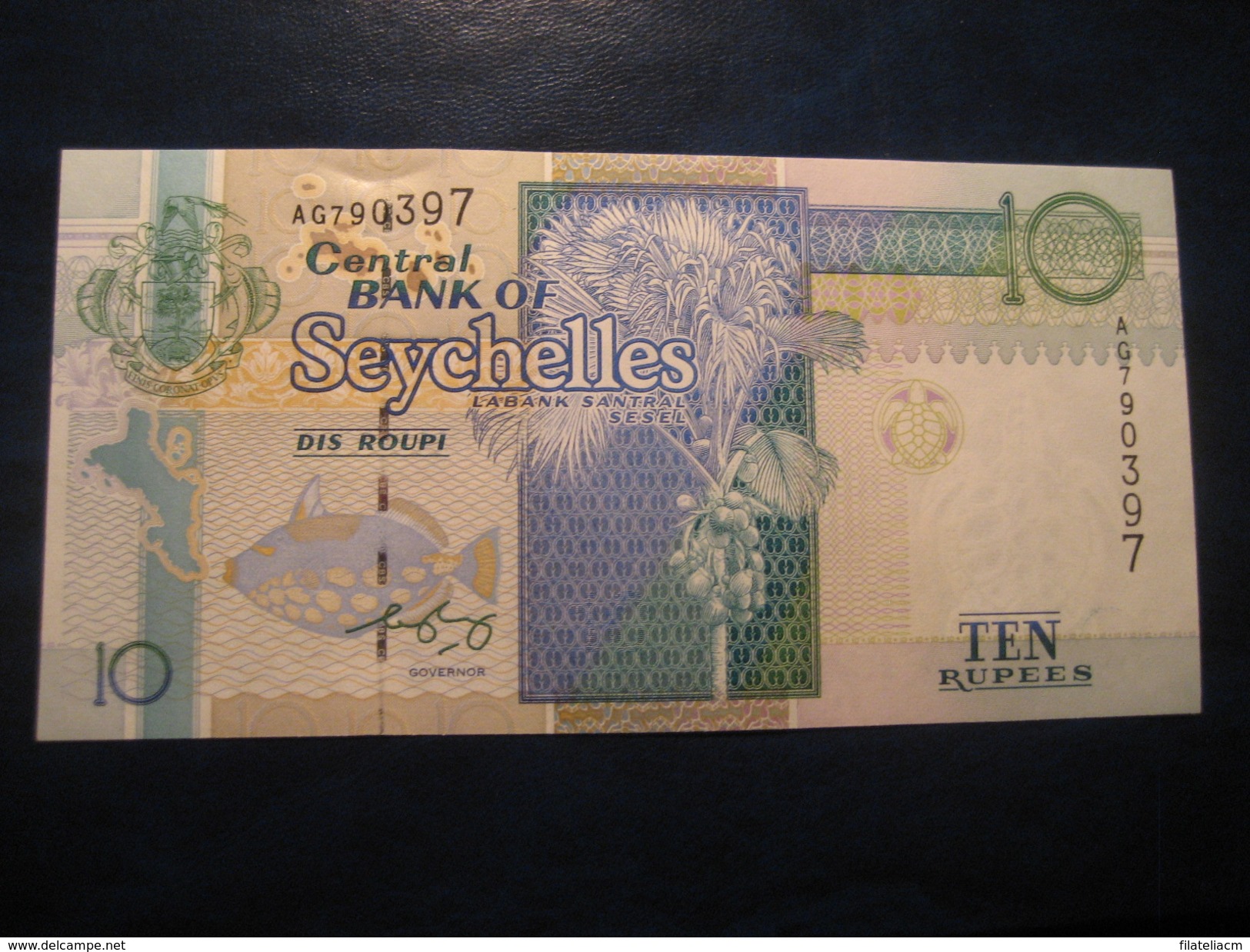 10 Rupees SEYCHELLES Unused UNC Banknote Billet Billete - Seychellen