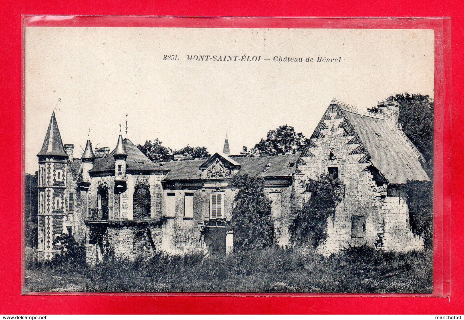 62-CPA MONT-SAINT-ELOI - CHATEAU DE BEAREL - Autres & Non Classés