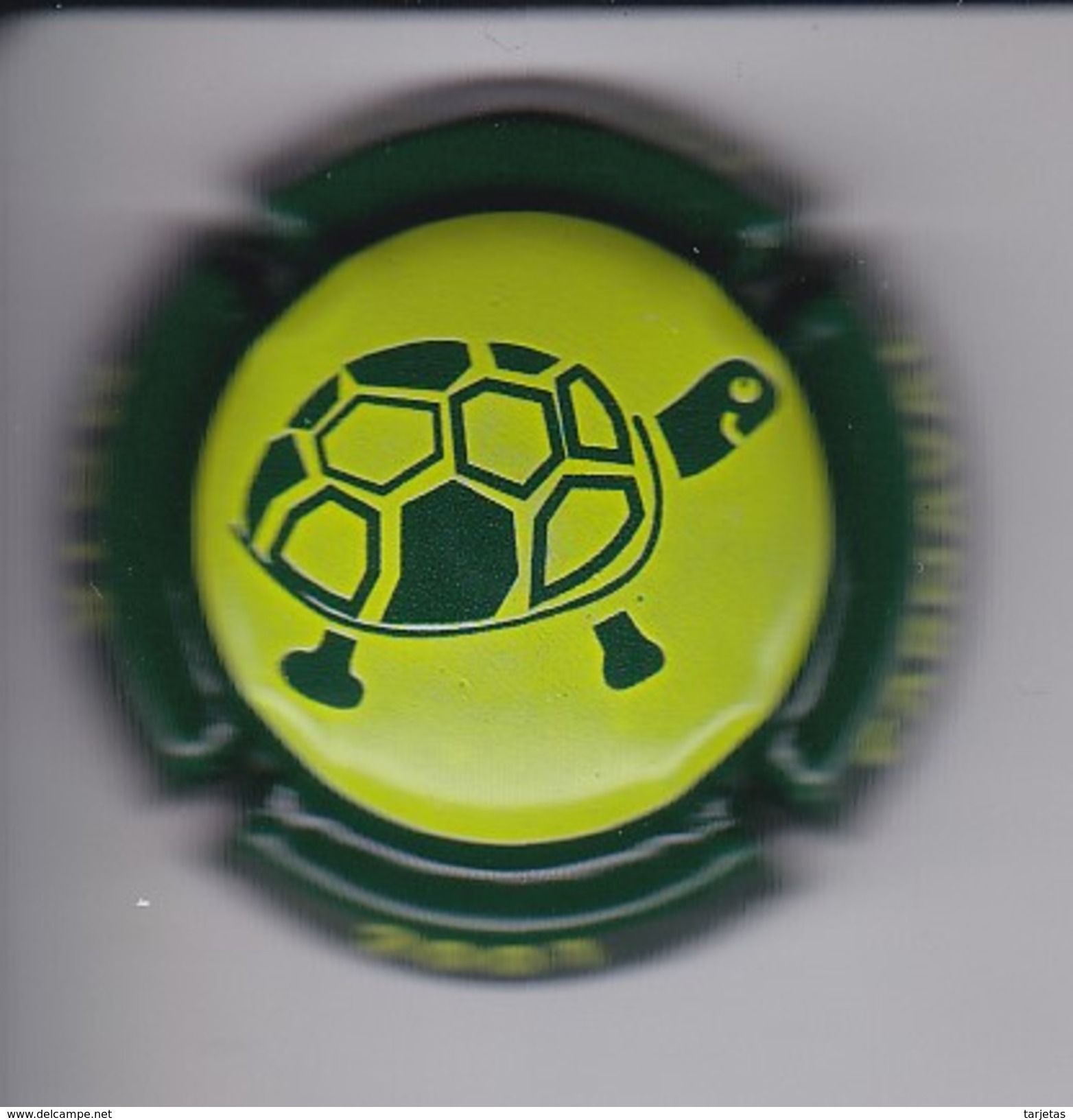 PLACA DE CAVA CON UNA TORTUGA  (CAPSULE) TURTLE - Sparkling Wine