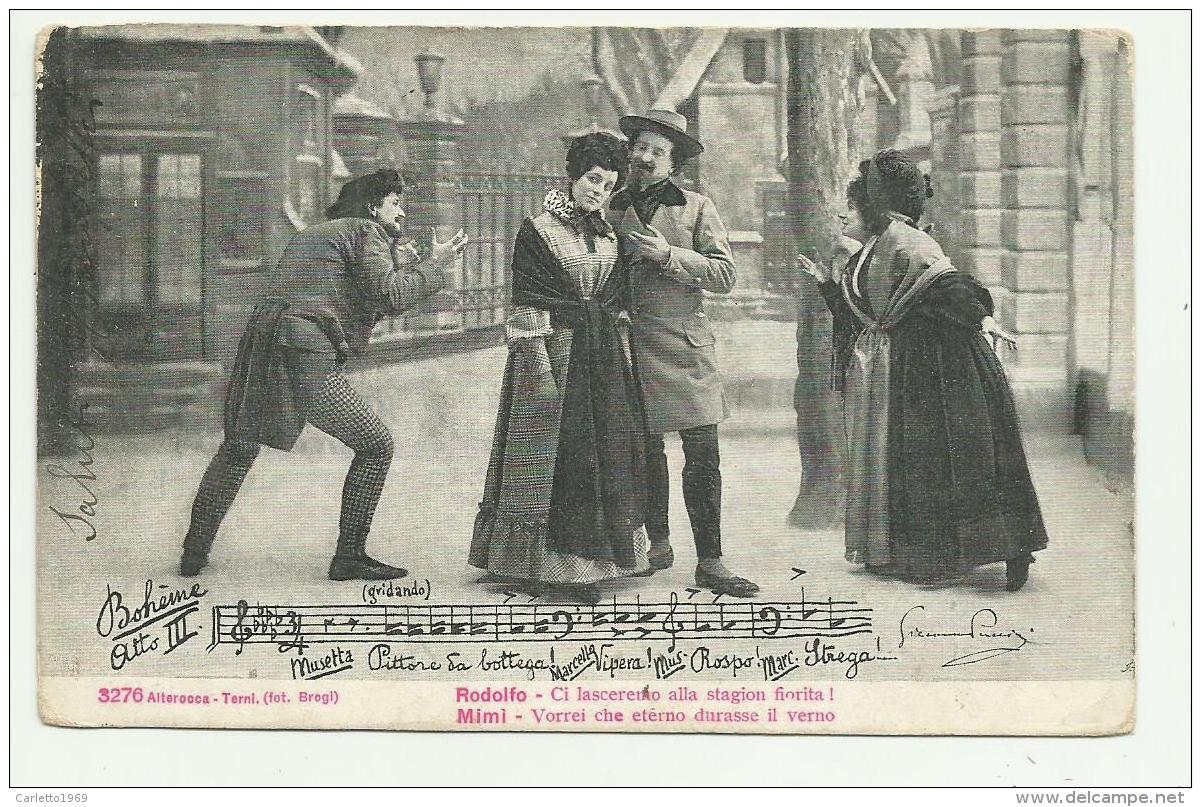 BOHEME - RODOLFO E MIMI 1903  VIAGGIATA  FP - Opéra