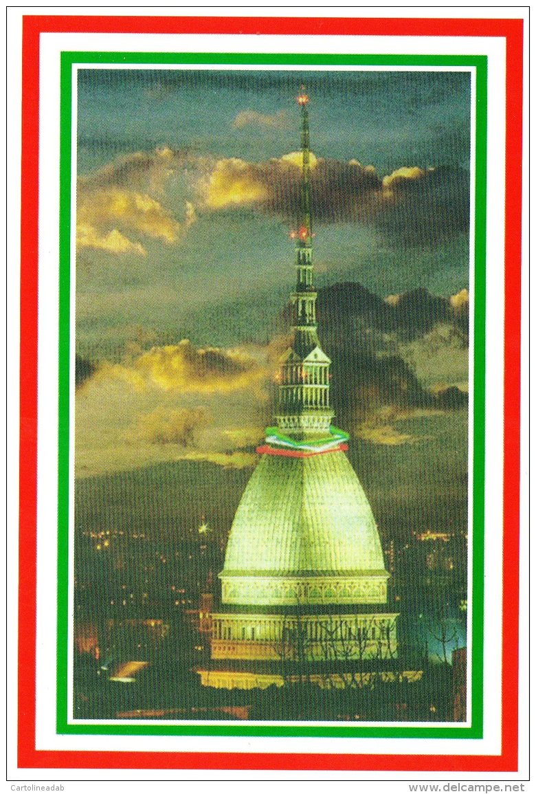 [DC1442] CPM - CARTOLINEA - TORINO CAPITALE D'ITALIA 1861-1865 - LA MOLE SI METTE IL COLLIER - Non Viaggiata - Mole Antonelliana