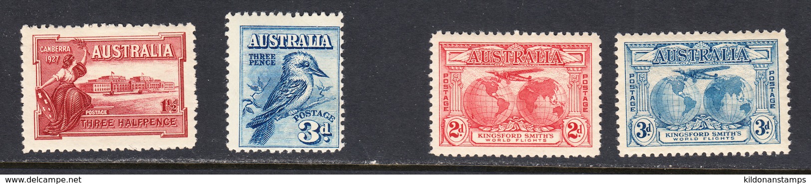Australia 1927-31, Mint No Hinge/mint Mounted, See Notes, Sc#  ,SG 105,106,121-122 - Mint Stamps