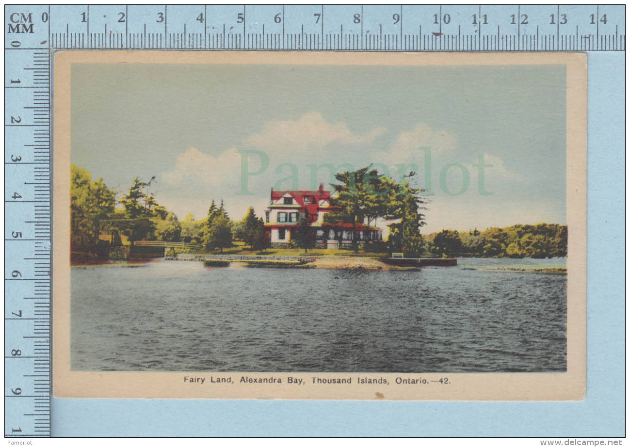 Thousand Islands Ontario - Fairy Land, Alexandra Bay - PECO, CPSM - Thousand Islands