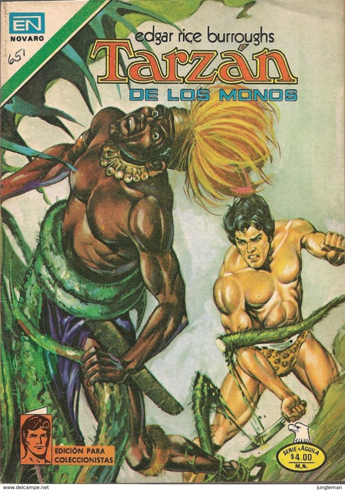 Tarzan - Serie Aguila, Año XXIX N° 2-651 - 18 Juillet 1979 - Editorial Novaro - México Y España - Semanal En Color. - Other & Unclassified