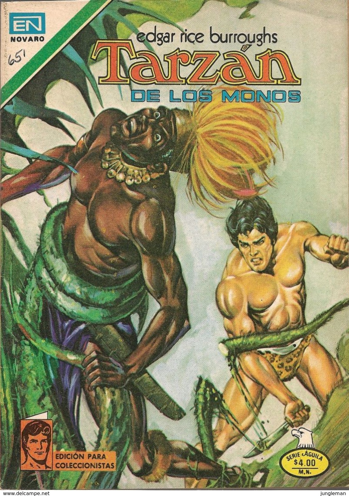 Tarzan - Serie Aguila, Año XXIX N° 2-651 - 18 Juillet 1979 - Editorial Novaro - México Y España - Semanal En Color. - Andere & Zonder Classificatie