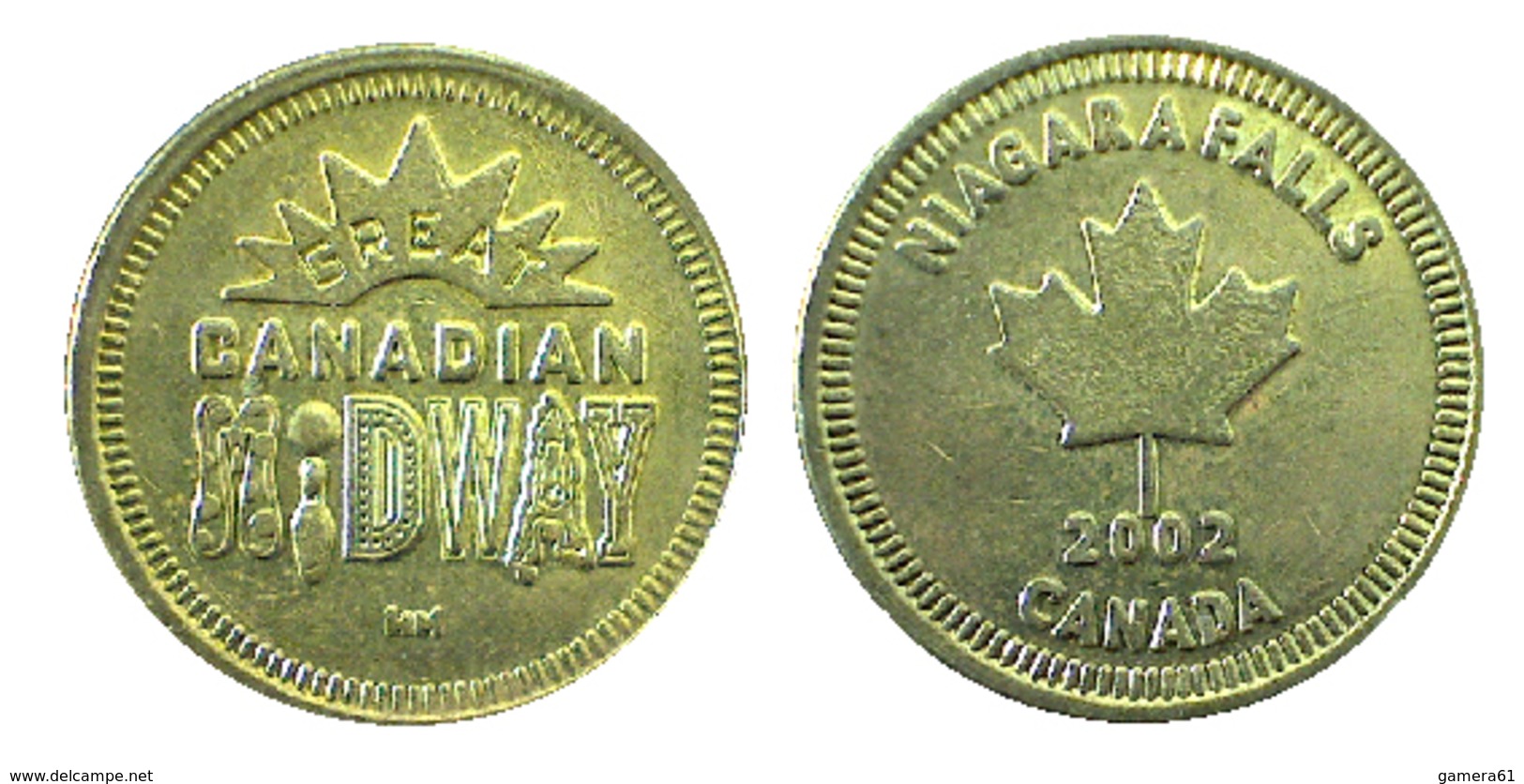 03761 GETTONE TOKEN JETON CANADA NIAGARA FALLS ONTARIO AMUSEMENT PLAY MACHINE - Other & Unclassified