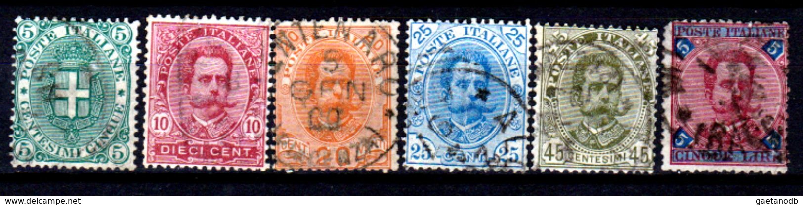 Italia-F01947 - 1891-96: Sassone N. 59/64 (o) Used - Senza Difetti Occulti. - Gebraucht