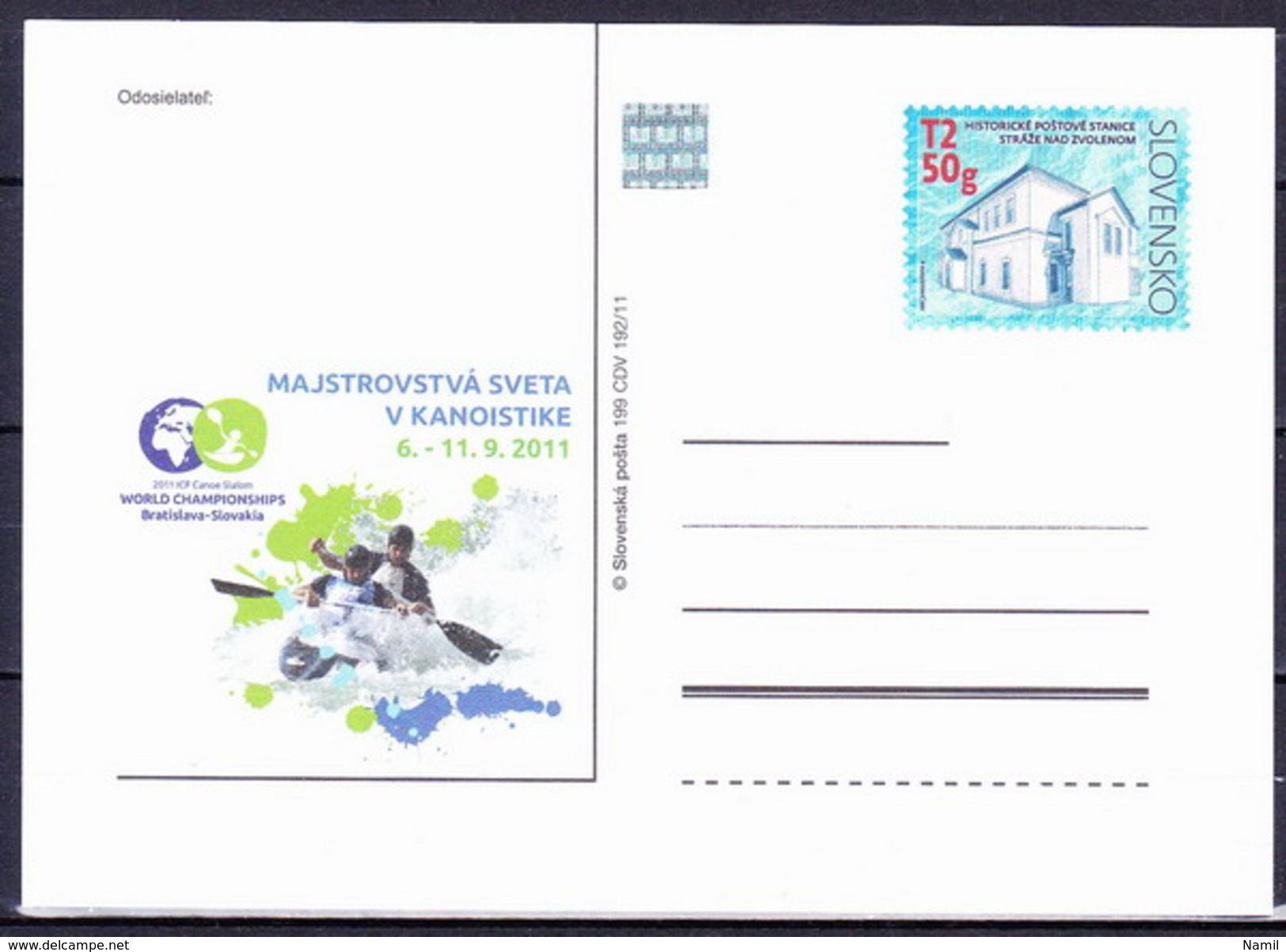 Slovaquie 2011, Entier (CDV199) - Postkaarten