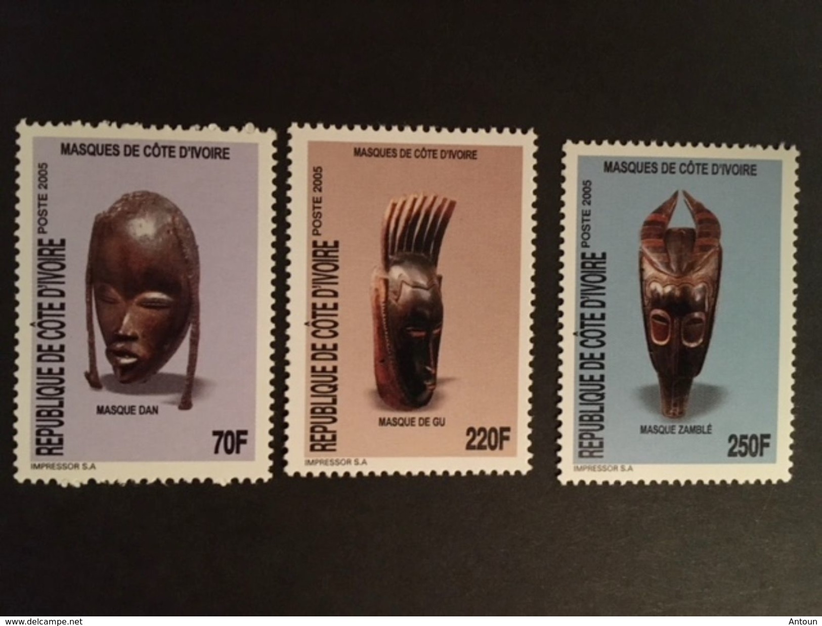 Ivory Coast Masks 2005   Postage Extra On All Items - Ivory Coast (1960-...)