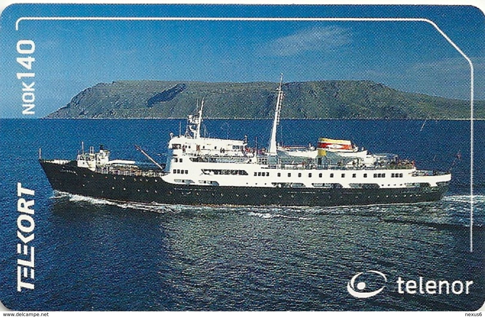 Norway - Telenor - Hurtigruta Ship - N-214 Sn.1613000C1 - 2001, 19.996ex, Used - Norvège