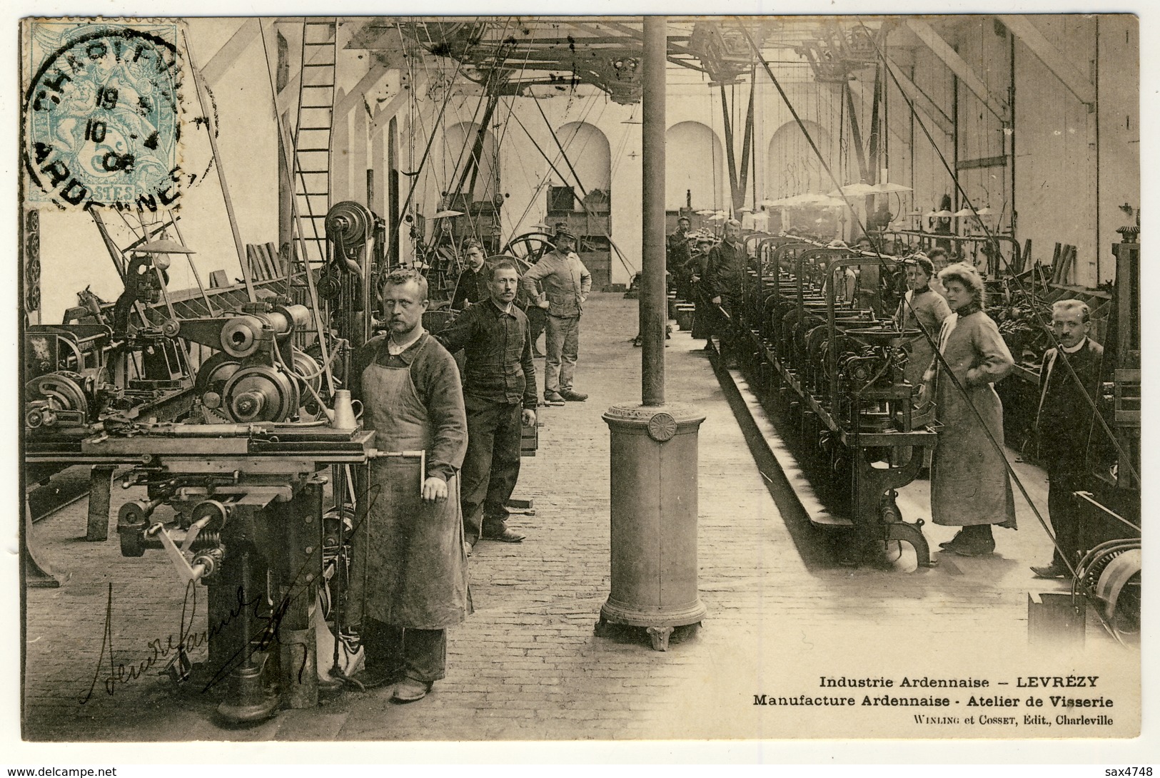 Levrézy - Manufacture Ardennaise - Atelier De Visserie .... Année 1906 - Autres & Non Classés