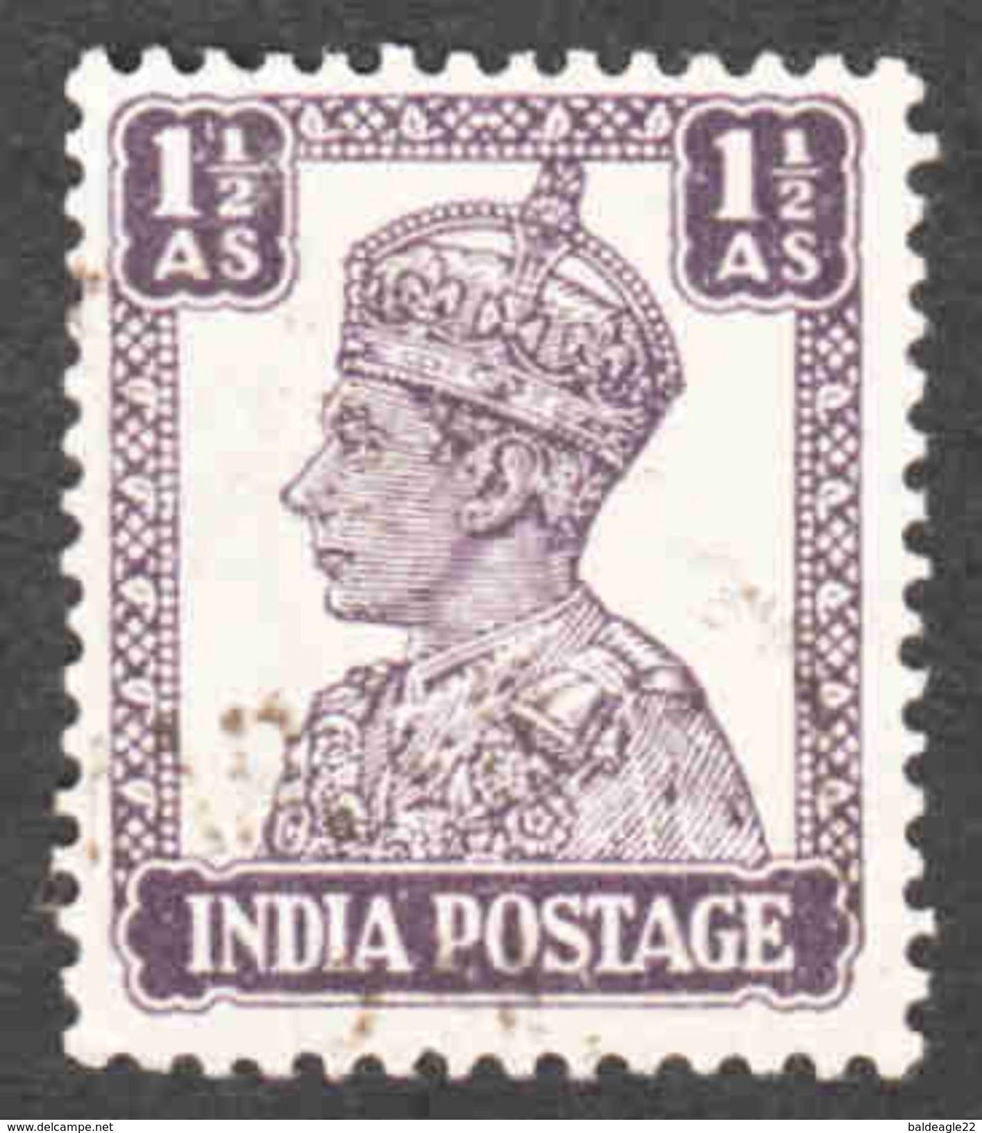 India - Scott #172A Used (3) - 1936-47 King George VI