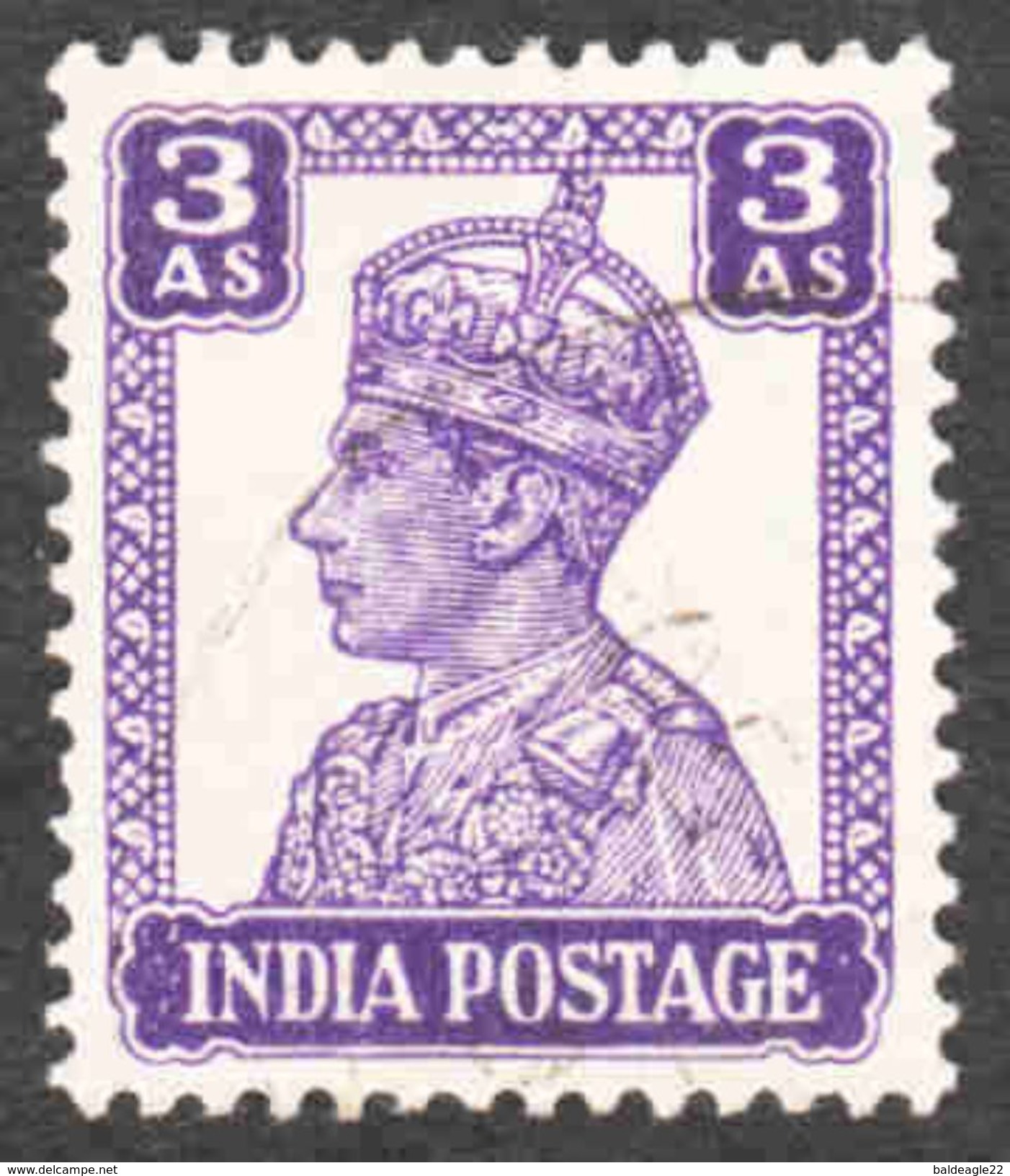 India - Scott #174 Used (1) - 1936-47 King George VI