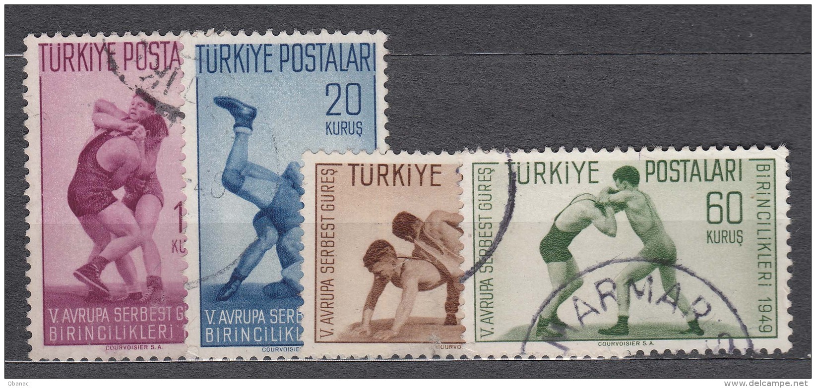 Turkey 1949 Sport Mi#1231-1234 Used - Gebruikt