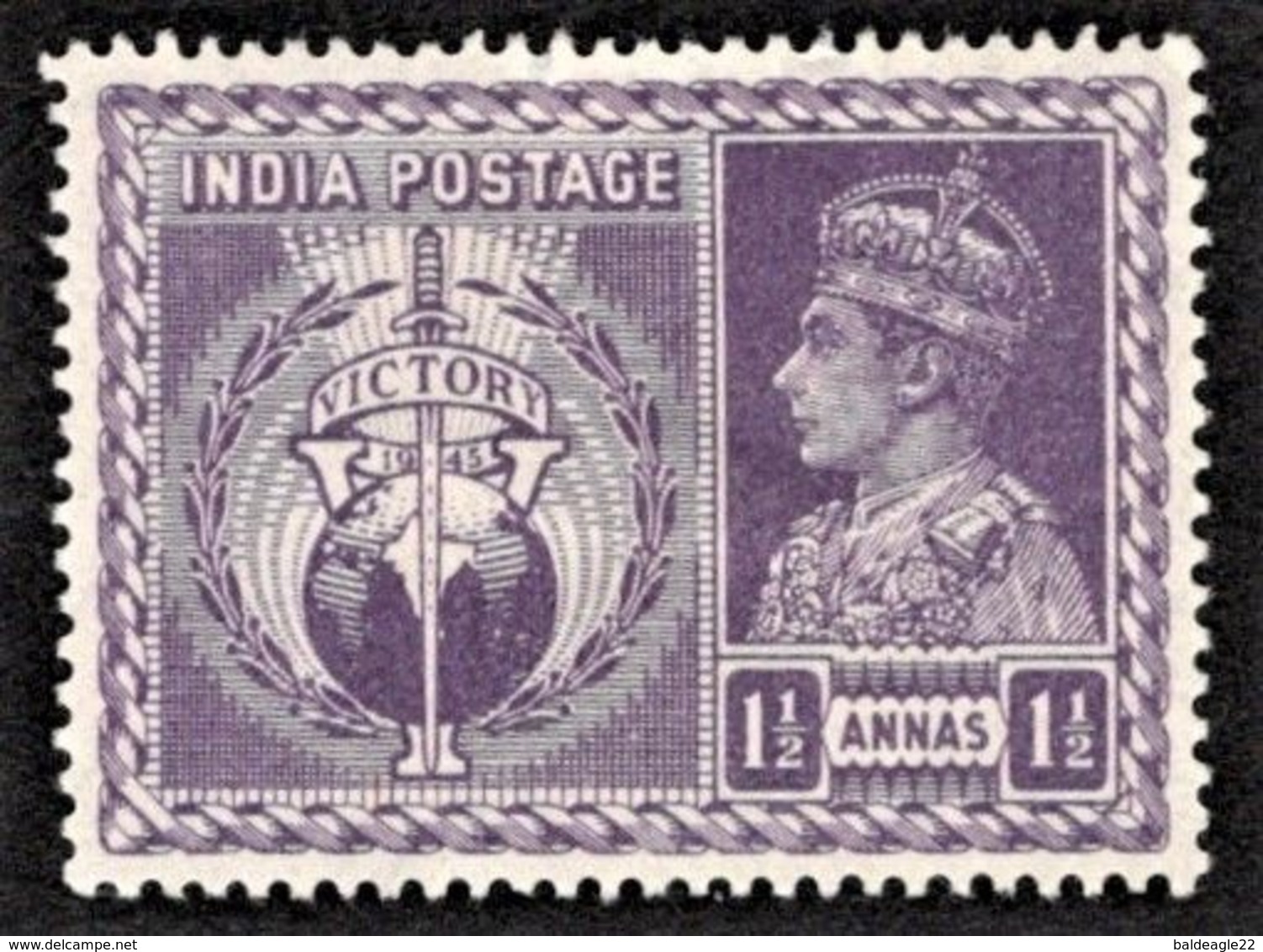 India - Scott #196 MH - 1936-47 King George VI