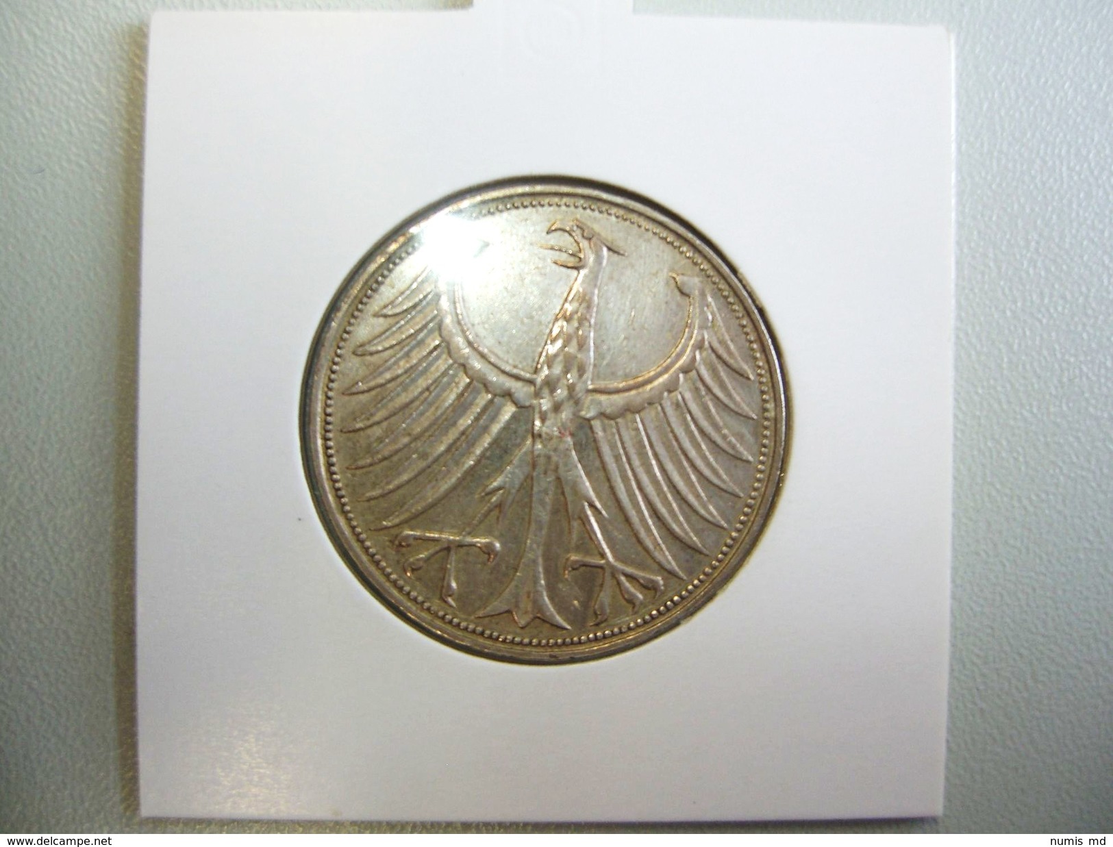 BRD  Bundesrepublik DEUTSCHLAND Kursmünze 5 Deutsche Mark Silber-Adler 1956 D *SS/VZ* (J387 ) - 5 Mark