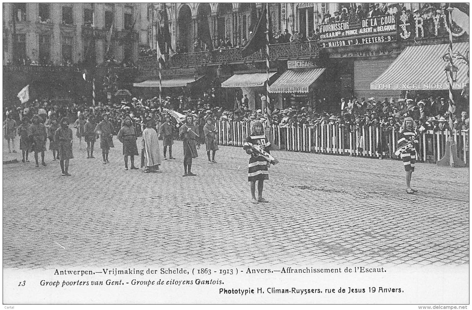 ANTWERPEN - Vrijmaking Der Schelde (1863 - 1913) - 13 - Groep Poorters Van Gent. - Antwerpen